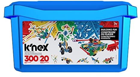K'NEX 80202 Modellbauspass-Set in einer Box, 3D-Technikset für Kinder, 300-teiliges MINT-Lernset mit Box zum Aufbewahren, 20 Konstruktionsspielzeugmodelle ab 7 Jahren