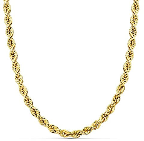 Inmaculada Romero IR Cordón cadena oro 18k salomónico 50cm. normal 5mm. hueco cierre mosquetón
