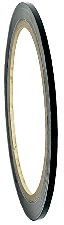 Auto Zierstreifen Schwarze Folie Folienstreifen Glänzend Autodekor Folie Pinstripes Black 2mm, Schwarz