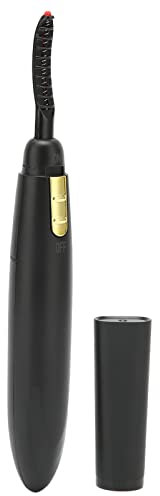 Electric Heated Eyelash Curler, Portable Long Lasting Lash Curler for Women for Makeup Natural Curling Eye Lashes, Lashes Curling Tool Battery Powered(Black)