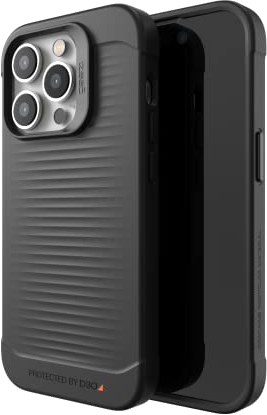 ZAGG Gear 4 Havana D30 Protective Case Compatible with iPhone 14 Pro, Slim, Shockproof, Wireless Charging, (Black)