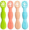 Baby Spoon,Baby Learning Spoon Set,100% Extra Soft Silicone BPA Free,Feeding Spoon and Teething Aid for BabySilicone Spoon for Baby and Toddler Infant Children 4 Months +(4-Pack)