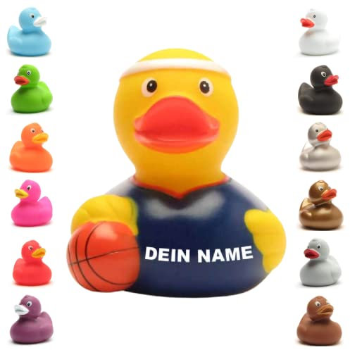 Badeente - personalisierbar (Basketball Ente)