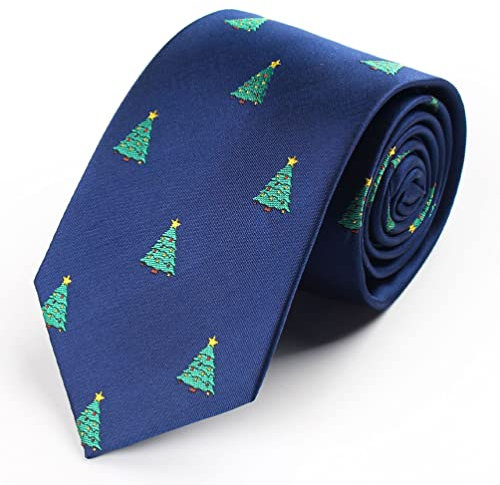 Toyvian Krawatte Seide Binden Männer Feiertagskrawatte Feiertagsn Für Männer Für Männer Weihnachtsfeiertags-n Blaue Weihnachten Kleidung Lange Junge Polyester