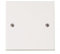 Concept4u Single Blank Plate White Square Standard Wall Plate Cover Electrical Blanking Dummy Plate Ideal for Plugs, Socket, Flush