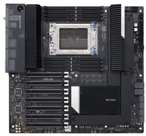 ASUS Pro WS WRX80E-SAGE SE WiFi II AMD WRX80 Ryzen Threadripper PRO Extended-ATX Workstation Motherboard