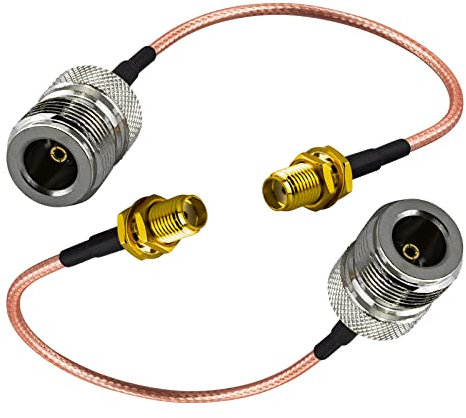 urcianow da N Femmina a SMA Femmina 15 cm RG316 Cavo Coassiale N a SMA Femmina 50 Ohm Cavo Adattatore a bassa perdita da per Router Antenna Amplificatore di segnale Adattatore radio GPS wireless
