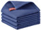 Nialnant Lot de 4 torchons à vaisselle à tissage gaufré 100 % coton super absorbants pour laver la vaisselle, chiffons de nettoyage (bleu marine, 30,5 x 30,5 cm)