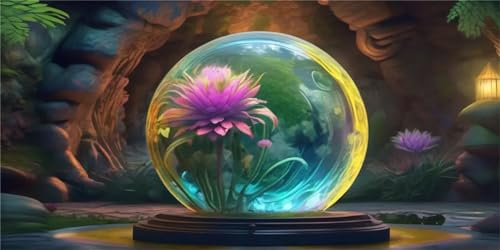 Diamond Painting Erwachsene 5D DIY Diamond Painting Set Cross Stickerei Malerei Kits Malen nach Zahlen Diamant Kristall Kreuzstich Painting Bilder Weihnachten Home Dekor(Edelstein Blume,20x40in)-D12