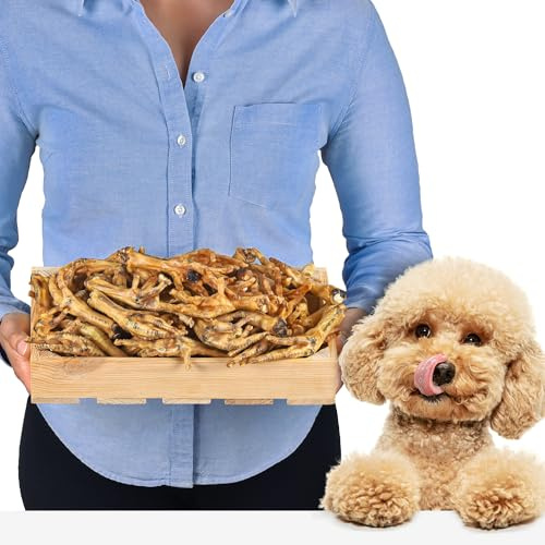 Hühnerfüße für Hunde 1kg (ca. 45-55 Stück), getreidefrei & Zahnpflege