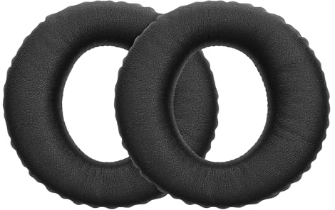 kwmobile 2X Ohrpolster kompatibel mit Jabra Evove 80 MS/Evolve 80 UC Polster - Kopfhörer Polster aus Kunstleder für Over Ear Headphones