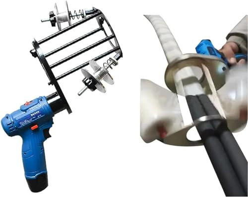 Cavo elettrico per condizionatore d'aria con 2 batterie per aria condizionata a nastro, distanza di regolazione della fascetta 5-10 cm, 34 x 19 cm