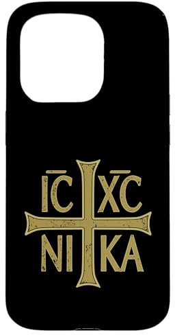 ICXC Nika Christogram Cross Orthodox Christian Diskret Hülle für iPhone 15 Pro
