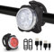 YIFMOO LED Fahrradlicht Set, USB Aufladung Fahrrad Licht, IPX4 Wasserdicht Fahrradlampe mit 4 Beleuchtungsmodi, Fahrradbeleuchtung mit Vorne Rücklicht für Kinder und Erwachsene