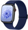 AMSKY Bracelet en Nylon Élastique Compatible avec Bracelet Apple Watch 40mm 44mm 46mm 42mm 41mm 45mm 38mm 49mm Femme Homme, Boucle Unique pour iWatch SE Ultra Serie 10 9 8 7 6 5 4 3 2 1, Bleu Marine