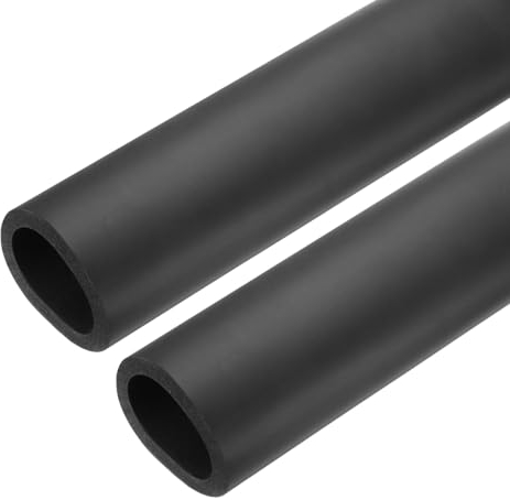 QUARKZMAN 2 x 61cm Rohrisolierung Schaumstoff, Durchmesser 45mm Isolierstärke 7mm Heizungsrohr Verkleidung für Fitnessgeräte, Rohre, Handhaben (Schwarz)
