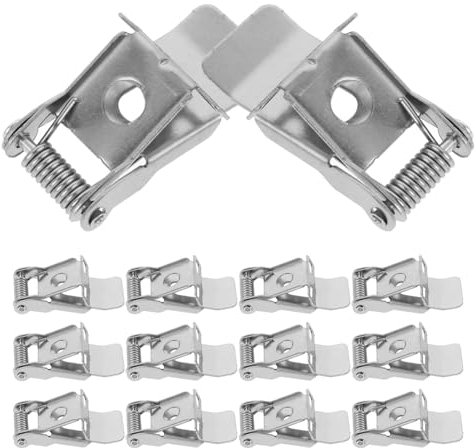 10 Stück Hochleistungs Federclip Für Einbauleuchten Stabiler Halteclip Deckenlampen 2-Loch Federklemmen Für Led-Panel Und Einbauleuchten