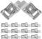 10 Stück Hochleistungs Federclip Für Einbauleuchten Stabiler Halteclip Deckenlampen 2-Loch Federklemmen Für Led-Panel Und Einbauleuchten