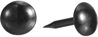 sourcing map Upholstery Tacks Nail Pins Furniture, 100Pcs 7x13mm Thumb Tack Pins Assortment Kit Carbon Steel for Home Sofa DIY Decorative Nail Heads Nails, Black