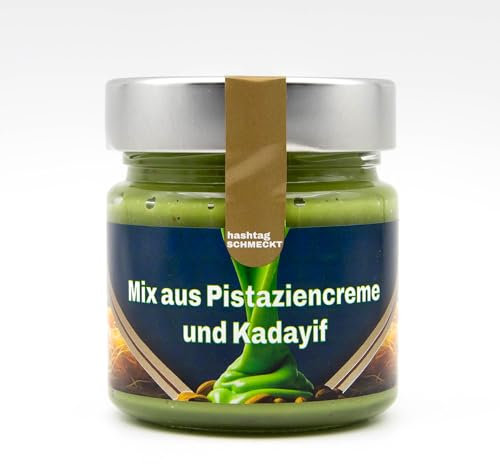 Pistaziencreme Kadayif Mix 220g von #schmeckt Knusprige Teigfäden und cremige Pistazien Orientalische Süßspeise im Dubai Style | Zur Herstellung von Dubai Style Schokolade und Brotaufstrich