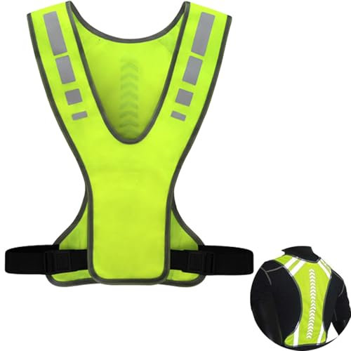 Chaleco Hombre Chaleco Reflectante Accesorios Patinete Electrico Accesorios Bicicleta Chaleco Hombre Reflectante Ajustable Ropa Reflectora Caminar Hombres y Mujeres Ajustable