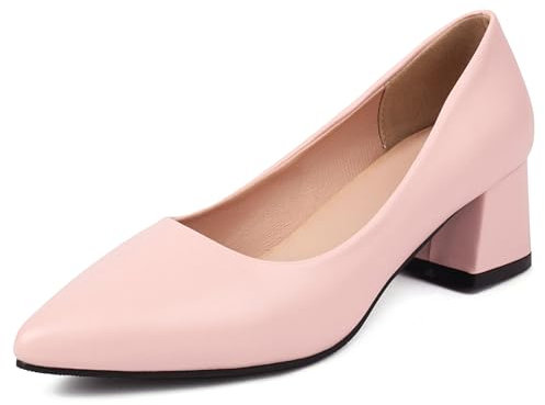 Escarpins À Talons Carrés pour Femmes 685 Rose Taille 36 EU