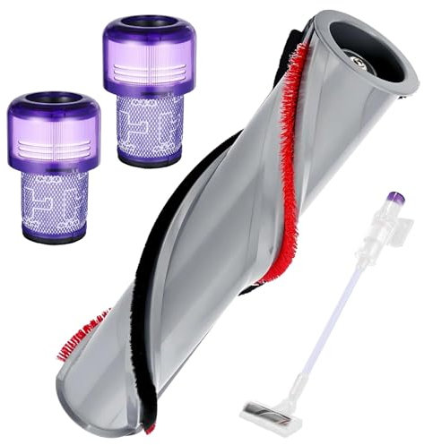 Spazzola Aspirapolvere per Dyson V11, Inclusi 2 Filtro HEPA, Accessori Ricambi per Dyson V11, Spazzola per Dyson V11 Originale, per la Pulizia di Casa, Ufficio e Hotel