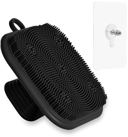 Brosse Nettoyante Visage En Silicone – Face Scrubber Doux Pour Gommage Et Massage – Brosse Faciale Unisexe Avec Crochet Mural – Soin Peau Sensible Pour Homme Et Femme