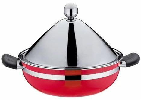 SXTYYH Pentola Tajine for Cucinare Tradizionale Tajine Marocchina Acciaio Inossidabile Cottura Rapida Casseruola for Cottura Lenta Coperchio Più Alto