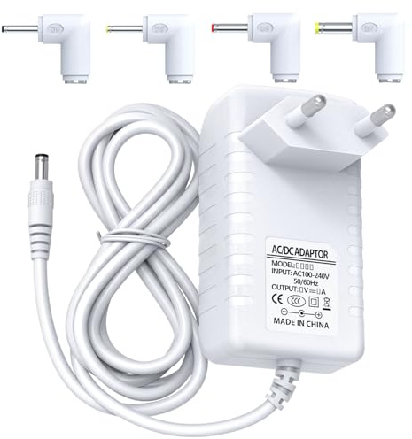 6V Babyphone Ladegerät, Netzteil für Philips Avent Babyphone SCD503/26, SCD501/00, SCD713/26, SCD723/26, SCD733/26 und für VTech DM111, DM112, DM222 ect, 4 Rundstecker Adapter mit 1.5 M Ladekabel