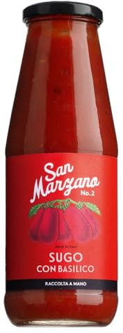 6 Flaschen Il pomodoro più buono Sugo con Basilico - Vintage No. 2 mit Basilikum & San Marzano Tomatensauce - Original Italienische Pastasauce ohne Zuckerzusatz, 720ml