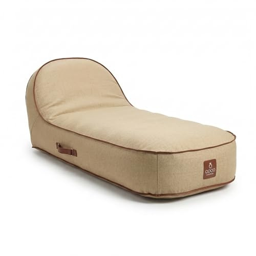 Coco Lounge Transat Palma Gonflable Design pour Jardin Extérieur Haute Qualité - Chaise Longue pour Terrasse - Détente Tranquilité et Relaxation (Boho)