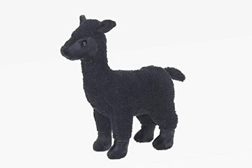 Cornelißen Stofftier Alpaka 21 cm, schwarz, Kuscheltier Plüschtier, Lama