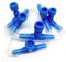 New Day Solutions 10 Piece Plastic Aquarium Fish Tank 2 Way Air Pump Control Valves, Blue