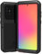 LOVE MEI Samsung Galaxy A71 Coque, Aluminium Métal + Verre trempé étanche Antichoc Militaire Heavy Duty Robuste Couverture Housse Coque, pour Samsung Galaxy A71 (A71, Noir)