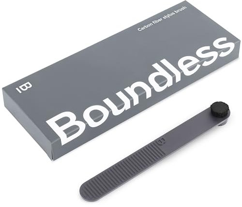 Boundless Audio Stylus-Reinigungsbürste, Karbonfaser, antistatisch, für Plattenspieler-Nadel-Reinigung – groß
