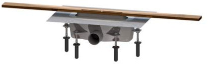 KESSEL Duschrinne Linearis Infinity 90 L: 800 mm, DN 50, Bronze, gebürstet 45204.08
