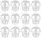 PRETYZOOM 50pcs 250ml Fruit Cups with Dome Lid - Clear, Disposable Dessert & Salad Cups for Kids' Parfaits & Ice Cream