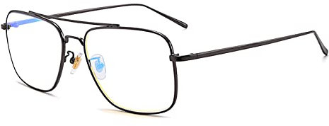 HODERDS Farbenblinde Brille, Anti-Blau-Licht-Rot-Grün-Farbenblinde-Brille, Gelten Für Die Arbeit, Fernsehen, Spielen, Surfen Im Internet(Size:145x45x140mm,Color:Waffenfarbe)