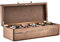 Shanik Uhrenbox aus Holz für Herren – Personalisierte Aufbewahrungsbox mit 5 Steckplätzen für Uhren, weiche Samtkissen, natürliches Akazienholz (Uhrenbox aus Holz/ohne Gravur)