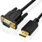 SHULIANCABLE Cable DisplayPort a VGA, Cable DP a VGA (Macho a Macho) Compatible con Monitor, PC-Desktop, Laptop, Projector, TV (1M)