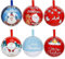 Belle Vous 6er Pack Weihnachtskugeln zum Befüllen aus Weißblech - Weihnachtskugeln aus Metall zum Befüllen - Geschenk Kugel zum Befüllen für Feiertagsdekoration, Bonbons & Süßigkeiten