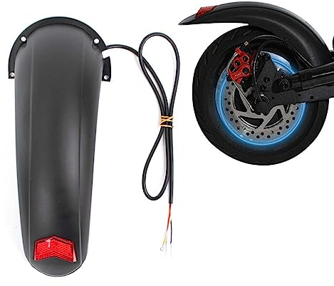 Ezweiji Parafango Monopattino Elettrico, Parafango Posteriore con Staffa e fanale Posteriore per Scooter Elettrico Kugoo M4, Kugoo M4Pro