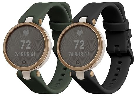 kwmobile Bracelet compatible avec Garmin Lily Sport bracelet - 2x bracelet de rechange en silicone pour fitness tracker