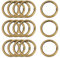 XCSJ 15 Stück Runde Karabiner 39mm Sehr Robust Zinklegierung Runde Karabiner Ring Karabinerhaken Rund Karabiner Rund O Ring für Schlüsselanhänger, Tasche, Schmuck, Diy Handwerk Machen (Bronze)