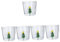 PRETYZOOM 5pezzi Bicchiere Natale in Da Tazza Decorativa Per Feste Perfetta Per Birra Succo e Latte Design Unico Forma Di Pupazzo Per Regali e Decorazioni Natalizie