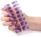 Gel Nagellack Aufkleber, Purple Gel-Nagelsticker Full Wraps Nagelaufkleber Cured Gel Nail Strips Gel Nagel Aufkleber für Frauen Mädchen Dekoration (BSG-0299-lila) (lila leuchten)