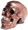 Objectz Totenkopf Deko, Skelettschädel Dekoration - auch als Spardose nutzbar (Gold Antik)