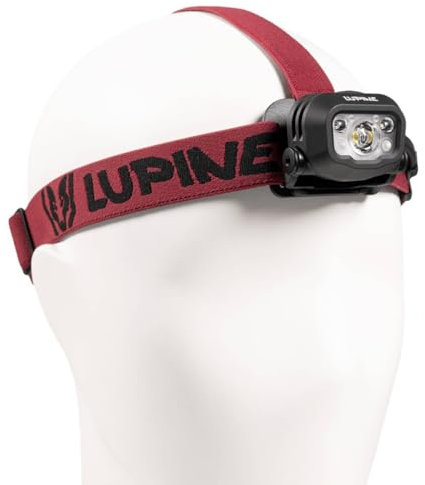 Lupine Penta Pro 1400 Lm 5700k - Stirnlampe mit 3,1Ah Hardcase Akku Dunkelrot-Schwarz