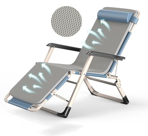 Tumbona reclinable plegable para interiores y exteriores, tumbona plegable para playa, patio, piscina, césped, tomar el sol